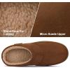 imageRockDove Mens SoftStride Faux Suede Memory Foam Mule Slipper with Indoor Outdoor SoleShearling Tan
