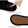 imageRockDove Womens Pluffie Slippers with Arch Support ampamp Memory Foam Cozy Faux Fur Open Toe House Shoes GiftReady Indoor Outdoor ComfortBlack