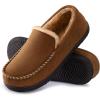 imageRockDove Mens Alexander Flannel Lined Loafer SlipperTan