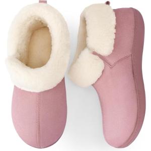 imageRockDove Womens Sierra Faux Leather Bootie SlipperBaby Pink