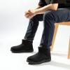 imageRockDove Mens Fireside Memory Foam Faux Suede Thermal Bootie with IndoorOutdoor SoleBlack