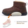 imageRockDove Mens Fireside Memory Foam Faux Suede Thermal Bootie with IndoorOutdoor SoleCoffee