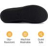 imageRockDove Womens Polar Fleece TwoTone Memory Foam Clog House Slippers Non Slip Rubber Sole Indoor Outdoor Machine WashableBlack