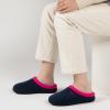 imageRockDove Womens Polar Fleece TwoTone Memory Foam Clog House Slippers Non Slip Rubber Sole Indoor Outdoor Machine WashableDark NavyFuchsia