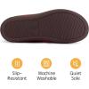 imageRockDove Womens Polar Fleece TwoTone Memory Foam Clog House Slippers Non Slip Rubber Sole Indoor Outdoor Machine WashableOrange