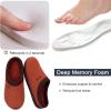imageRockDove Womens Polar Fleece TwoTone Memory Foam Clog House Slippers Non Slip Rubber Sole Indoor Outdoor Machine WashableOrange