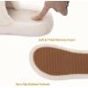 imageRockDove Womens Furrie Faux Fur Slide Slippers Arch Support Memory Foam Non Slip Indoor Outdoor Washable Gift ReadyBeige
