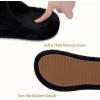 imageRockDove Womens Furrie Faux Fur Slide Slippers Arch Support Memory Foam Non Slip Indoor Outdoor Washable Gift ReadyBlack Cross
