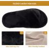 imageRockDove Womens Furrie Faux Fur Slide Slippers Arch Support Memory Foam Non Slip Indoor Outdoor Washable Gift ReadyBlack Cross