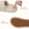imageRockDove Womens Furrie Faux Fur Slide Slippers Arch Support Memory Foam Non Slip Indoor Outdoor Washable Gift ReadyLight Tan