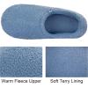 imageRockDove Womens Teddy Fleece Closed Back Indoor SlipperBlue