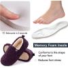 imageRockDove Womens Faux Shearling Closed Back Slipper with Memory FoamDark Purple
