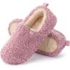imageRockDove Womens Faux Shearling Closed Back Slipper with Memory FoamLight Pink
