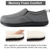 imageRockDove Mens ClosedBack Memory Foam Slippers with Plush Lining Faux Suede NonSlip SoleCharcoal