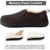 imageRockDove Mens ClosedBack Memory Foam Slippers with Plush Lining Faux Suede NonSlip SoleMocha