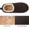 imageRockDove Mens ClosedBack Memory Foam Slippers with Plush Lining Faux Suede NonSlip SoleMocha