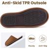 imageRockDove Mens Drift MicroSuede Scuff Slipper with Soft Sherpa Fleece Lining Memory Foam Insole Anti Slip SoleChestnut