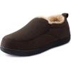 imageRockDove Mens ClosedBack Memory Foam Slippers with Plush Lining Faux Suede NonSlip SoleMocha
