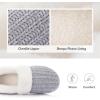 imageRockDove Womens Cozyweave Chenille Slipper with Faux Fur Collar Sherpa Fleece Lining Soft Cushioned Footbed and Non Slip Rubber SoleCool Grey
