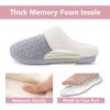 imageRockDove Womens Plushloom Warm Chenille Knit Cute House Slipper with Sherpa Fleece Lining Memory Foam Cushion and Non Slip SoleCool Grey