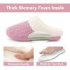 imageRockDove Womens Plushloom Warm Chenille Knit Cute House Slipper with Sherpa Fleece Lining Memory Foam Cushion and Non Slip SolePink