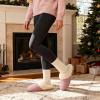 imageRockDove Womens Plushloom Warm Chenille Knit Cute House Slipper with Sherpa Fleece Lining Memory Foam Cushion and Non Slip SolePink