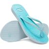 image:imageRockDove Womens Seabreeze Printed Beach Flip Flops Lightweight Summer Thong Sandal for Pool Vacation and Everyday WearMist Blue