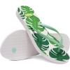image:imageRockDove Womens Seabreeze Printed Beach Flip Flops Lightweight Summer Thong Sandal for Pool Vacation and Everyday WearMonstera Green
