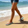 image:imageRockDove Womens Seabreeze Printed Beach Flip Flops Lightweight Summer Thong Sandal for Pool Vacation and Everyday WearOcean Blue