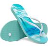 image:imageRockDove Womens Seabreeze Printed Beach Flip Flops Lightweight Summer Thong Sandal for Pool Vacation and Everyday WearOcean Blue