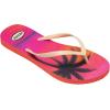 image:imageRockDove Womens Seabreeze Printed Beach Flip Flops Lightweight Summer Thong Sandal for Pool Vacation and Everyday WearSunset Coral