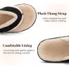 image:imageRockDove Womens Snugga Faux Fur Flip Flop with Memory Foam Cushioning AllDay Comfort Support Indoor Outdoor Slide SandalBlack