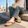 image:imageRockDove Womens Snugga Faux Fur Flip Flop with Memory Foam Cushioning AllDay Comfort Support Indoor Outdoor Slide SandalCamel