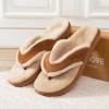 image:imageRockDove Womens Snugga Faux Fur Flip Flop with Memory Foam Cushioning AllDay Comfort Support Indoor Outdoor Slide SandalCamel