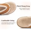 image:imageRockDove Womens Snugga Faux Fur Flip Flop with Memory Foam Cushioning AllDay Comfort Support Indoor Outdoor Slide SandalCamel