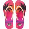 image:imageRockDove Womens Seabreeze Printed Beach Flip Flops Lightweight Summer Thong Sandal for Pool Vacation and Everyday WearSunset Coral