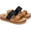 image:imageRockDove Womens Isla Lift Platform Slide Sandals with Cushioned Arch Support and Soft Dual StrapsBlackBrown