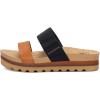 image:imageRockDove Womens Isla Lift Platform Slide Sandals with Cushioned Arch Support and Soft Dual StrapsBlackBrown