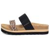 image:imageRockDove Womens Isla Lift Platform Slide Sandals with Cushioned Arch Support and Soft Dual StrapsLeopard Print