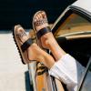 image:imageRockDove Womens Isla Lift Platform Slide Sandals with Cushioned Arch Support and Soft Dual StrapsLeopard Print