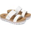 image:imageRockDove Womens Isla Lift Platform Slide Sandals with Cushioned Arch Support and Soft Dual StrapsWhite