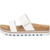 image:imageRockDove Womens Isla Lift Platform Slide Sandals with Cushioned Arch Support and Soft Dual StrapsWhite