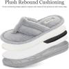image:imageRockDove Womens Serena Plush Flip Flops Terry Cloth Thong Sandals SlipperGrey