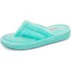 image:imageRockDove Womens Serena Plush Flip Flops Terry Cloth Thong Sandals SlipperAqua Blue