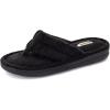 image:imageRockDove Womens Serena Plush Flip Flops Terry Cloth Thong Sandals SlipperBlack