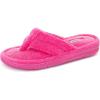 image:imageRockDove Womens Serena Plush Flip Flops Terry Cloth Thong Sandals SlipperHot Pink
