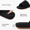 image:imageRockDove Mens Axis Arch Support Slide Slipper Cushioned Comfort Non Slip Sole House Wear Gift ChoiceBlack