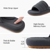 image:imageRockDove Mens Axis Arch Support Slide Slipper Cushioned Comfort Non Slip Sole House Wear Gift ChoiceDark Grey