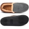 image:imageRockDove Mens Hearthfire Memory Foam Moc SlipperCharcoal Grey