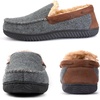 image:imageRockDove Mens Hearthfire Memory Foam Moc SlipperCharcoal Grey